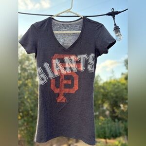 Nike Dark Gray Giants Tee with Orange Logo